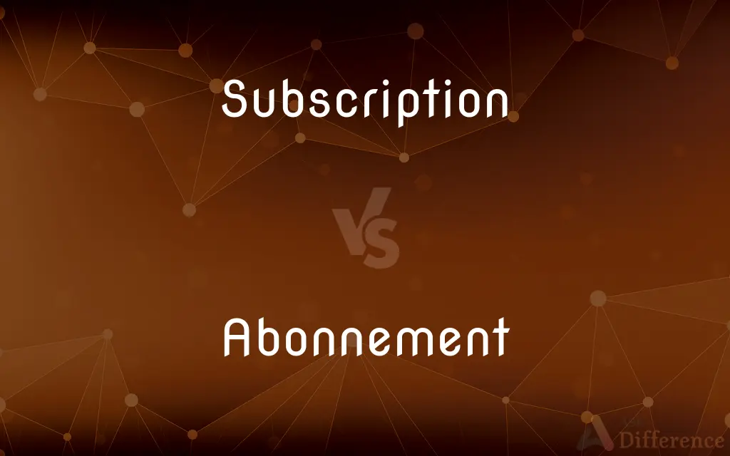 Subscription vs. Abonnement — What's the Difference?