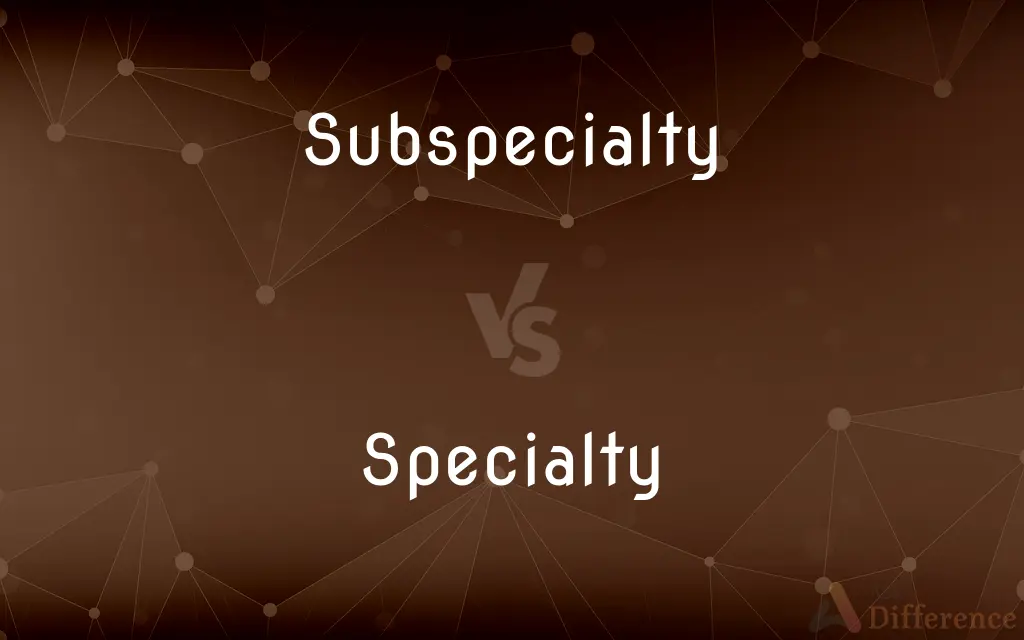 Subspecialty vs. Specialty — What's the Difference?