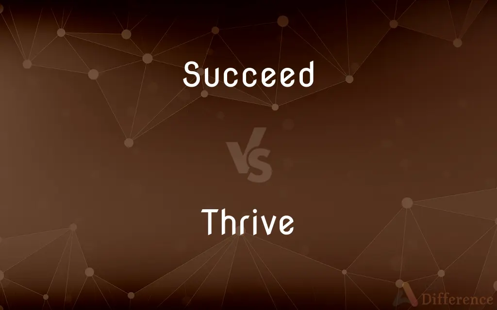 Succeed vs. Thrive — What's the Difference?