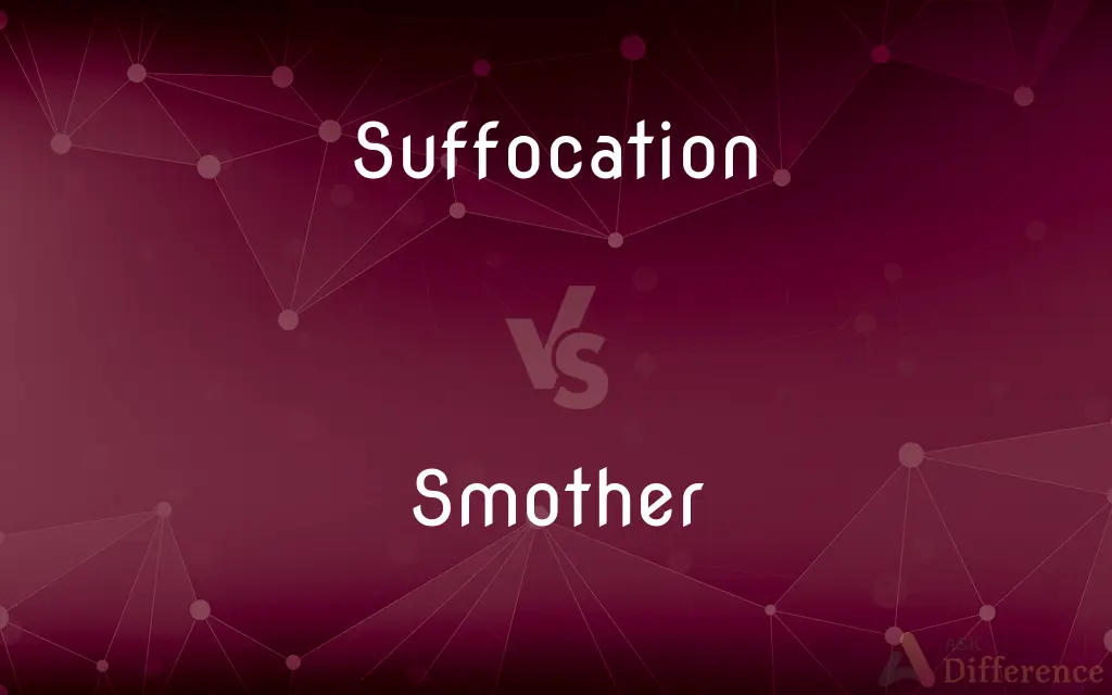 Suffocation vs. Smother — What's the Difference?