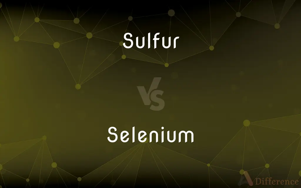 Sulfur vs. Selenium — What's the Difference?