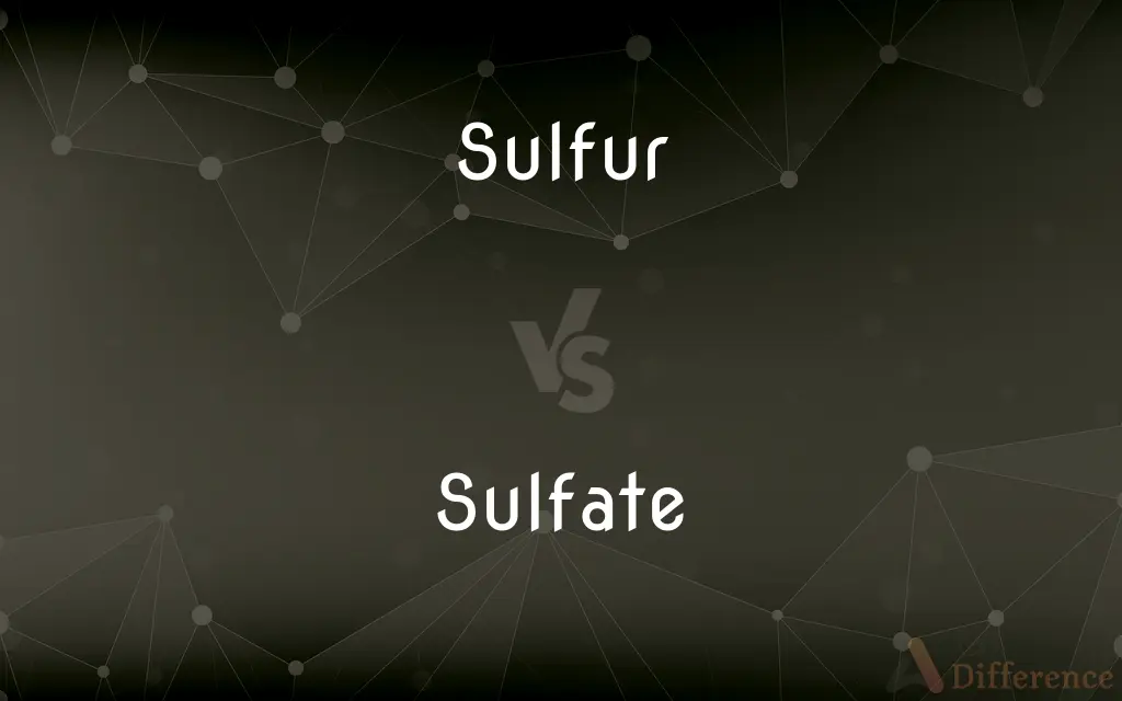 Sulfur vs. Sulfate — What's the Difference?