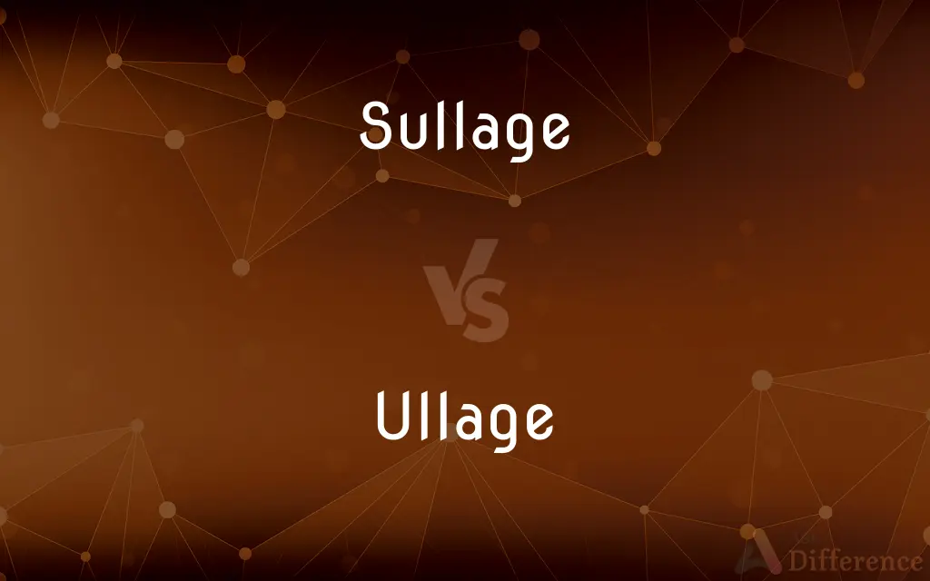 Sullage vs. Ullage — What's the Difference?