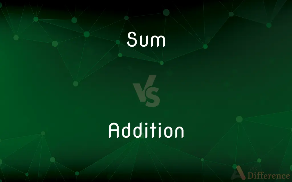 Sum vs. Addition — What's the Difference?