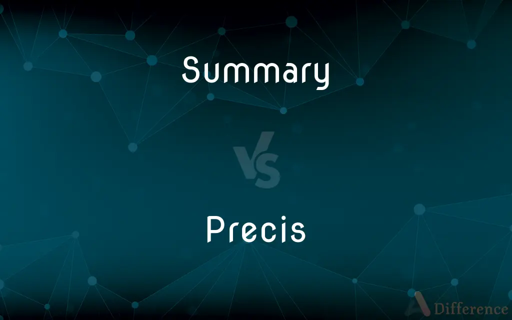 Summary vs. Precis — What's the Difference?