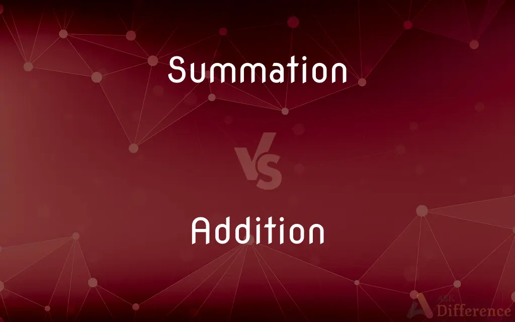 Summation vs. Addition — What's the Difference?