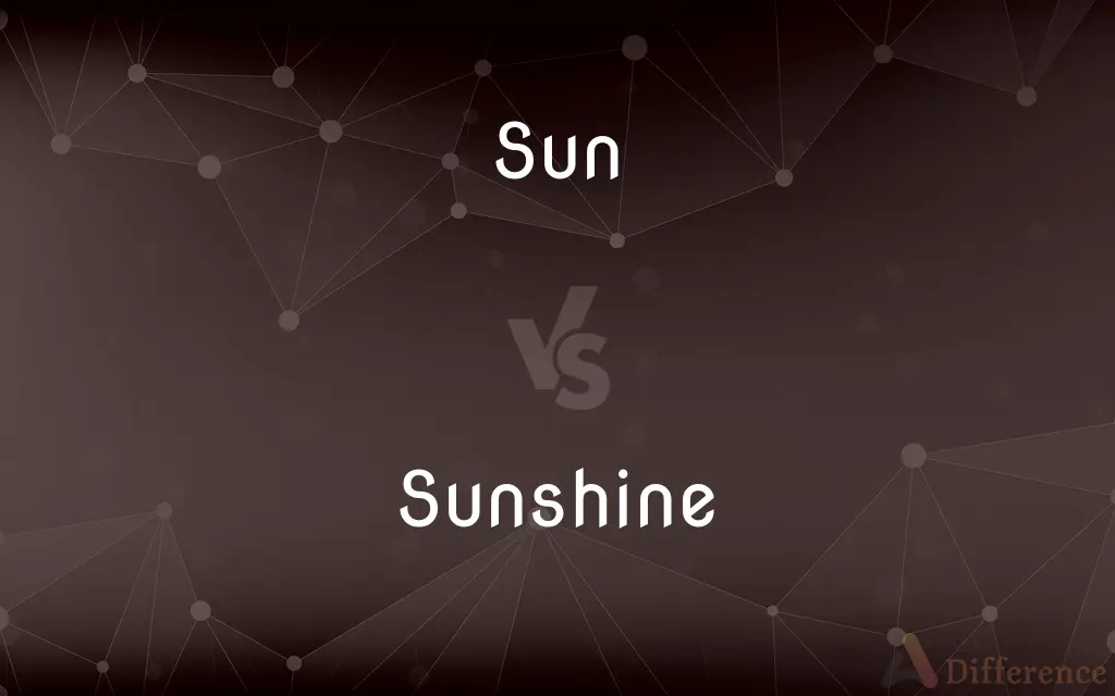 Sun vs. Sunshine — What's the Difference?