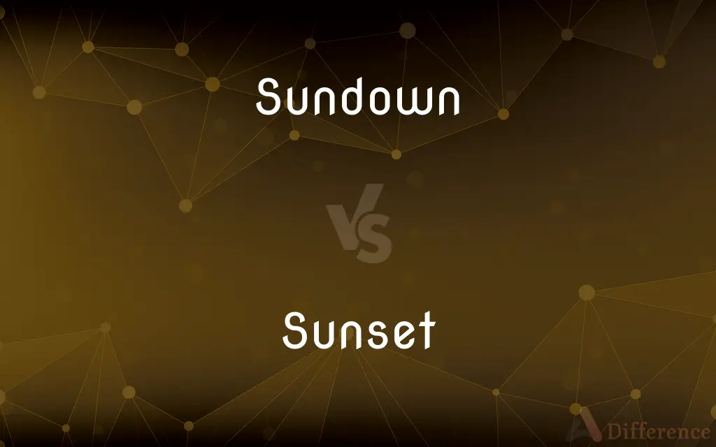 Sundown vs. Sunset — What's the Difference?
