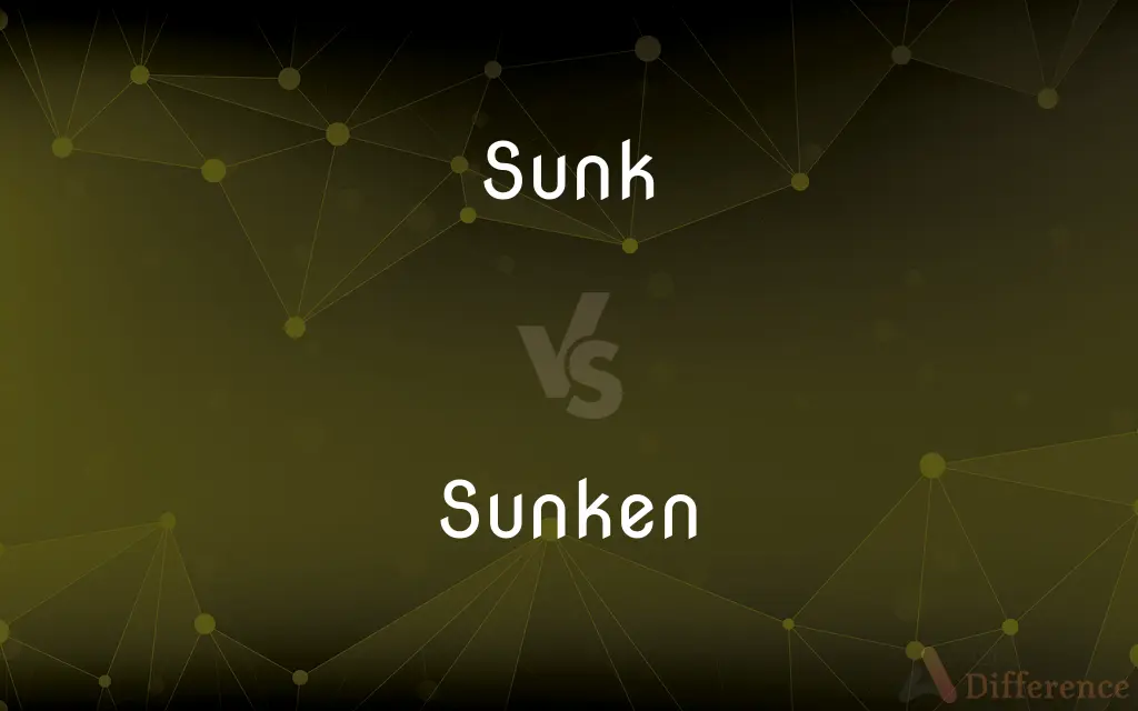 Sunk vs. Sunken — What's the Difference?