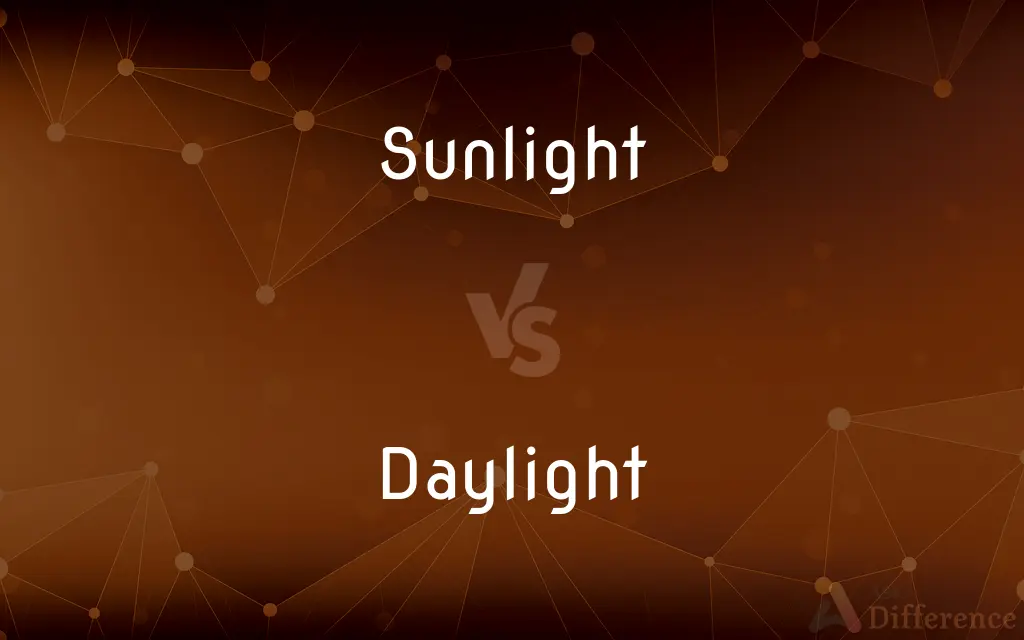 Sunlight vs. Daylight — What's the Difference?