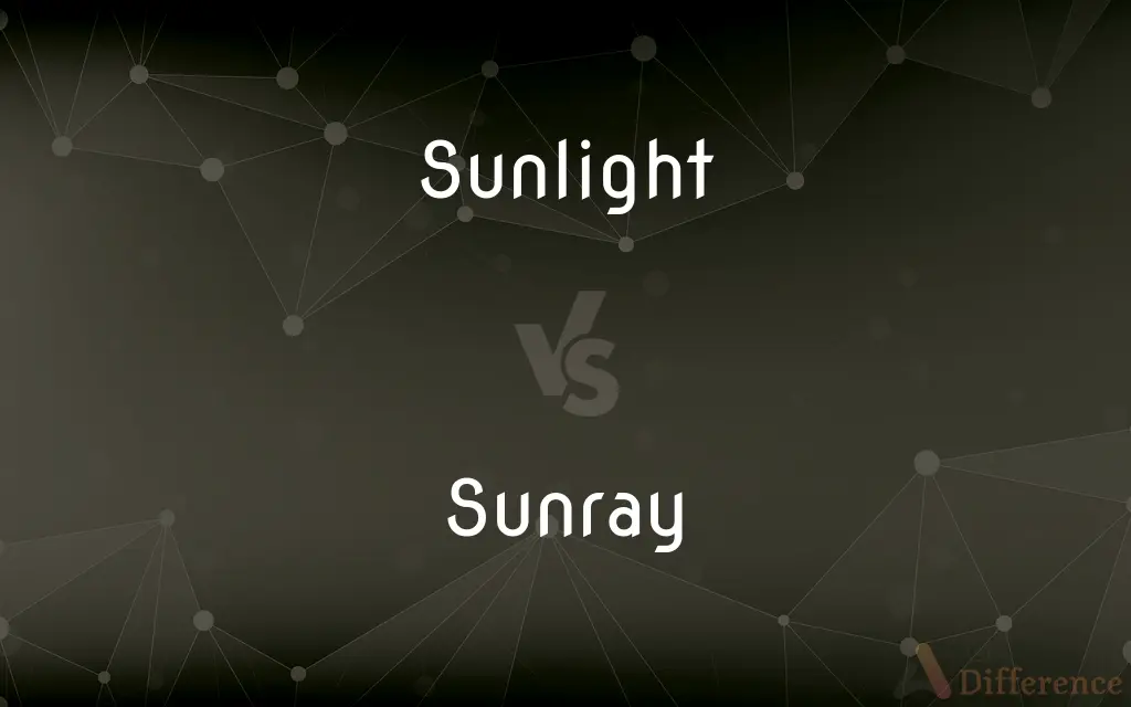 Sunlight vs. Sunray — What's the Difference?