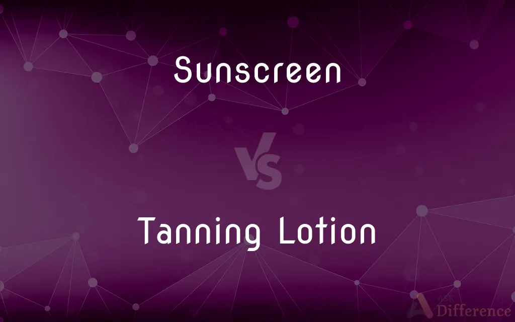 Sunscreen vs. Tanning Lotion — What's the Difference?