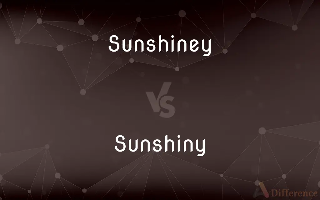 Sunshiney vs. Sunshiny — What's the Difference?