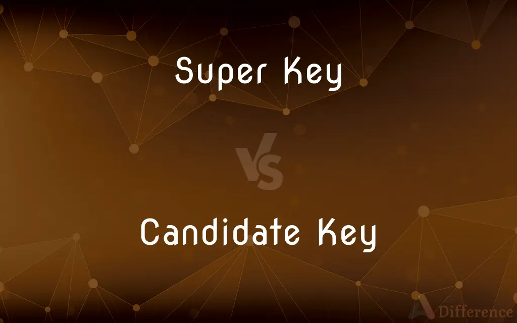 Super Key vs. Candidate Key — What's the Difference?