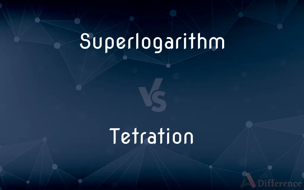 Superlogarithm vs. Tetration — What's the Difference?