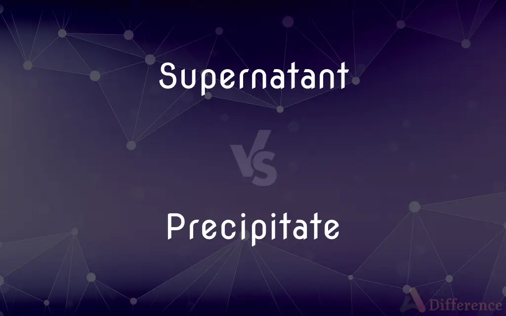 Supernatant vs. Precipitate — What's the Difference?