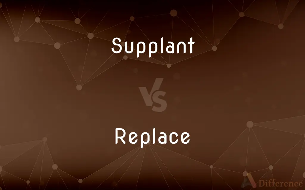 Supplant vs. Replace — What's the Difference?