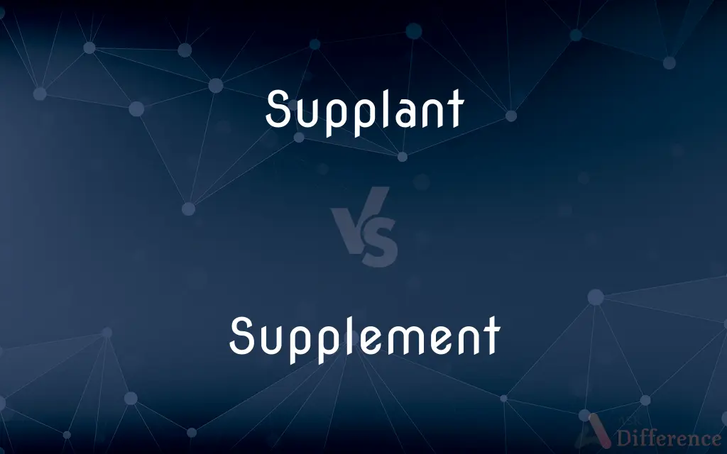 Supplant vs. Supplement — What's the Difference?