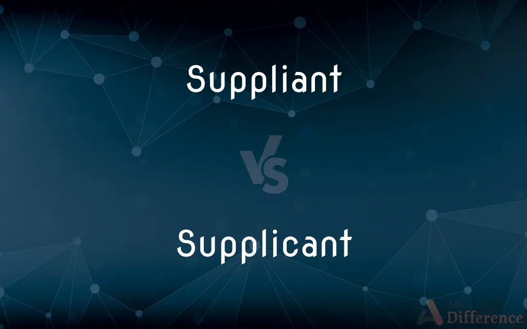 Suppliant vs. Supplicant — What's the Difference?