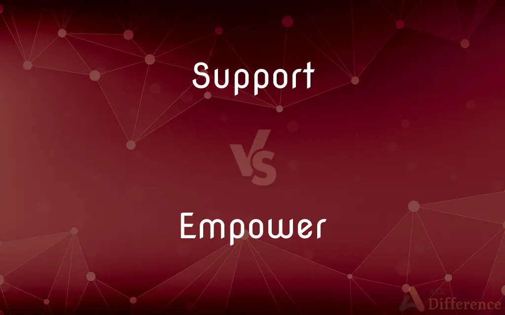 Support vs. Empower — What's the Difference?