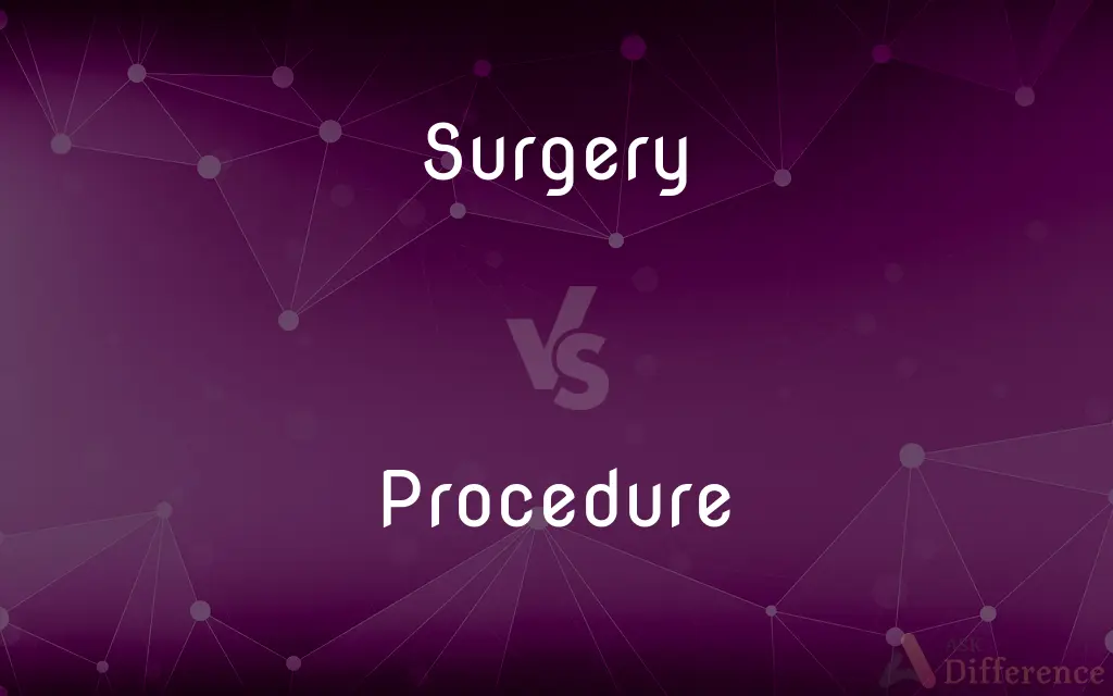 Surgery vs. Procedure — What's the Difference?