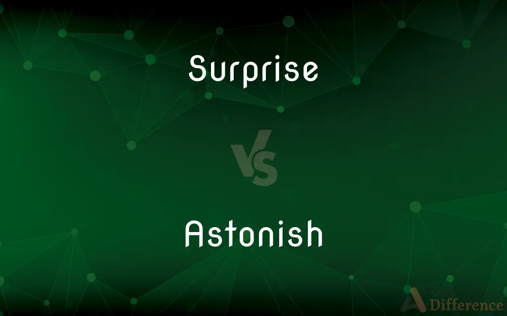 Surprise vs. Astonish — What's the Difference?