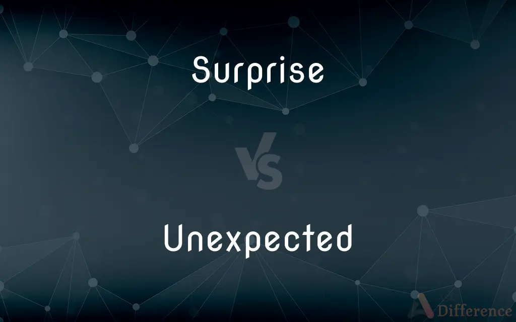 Surprise vs. Unexpected — What's the Difference?