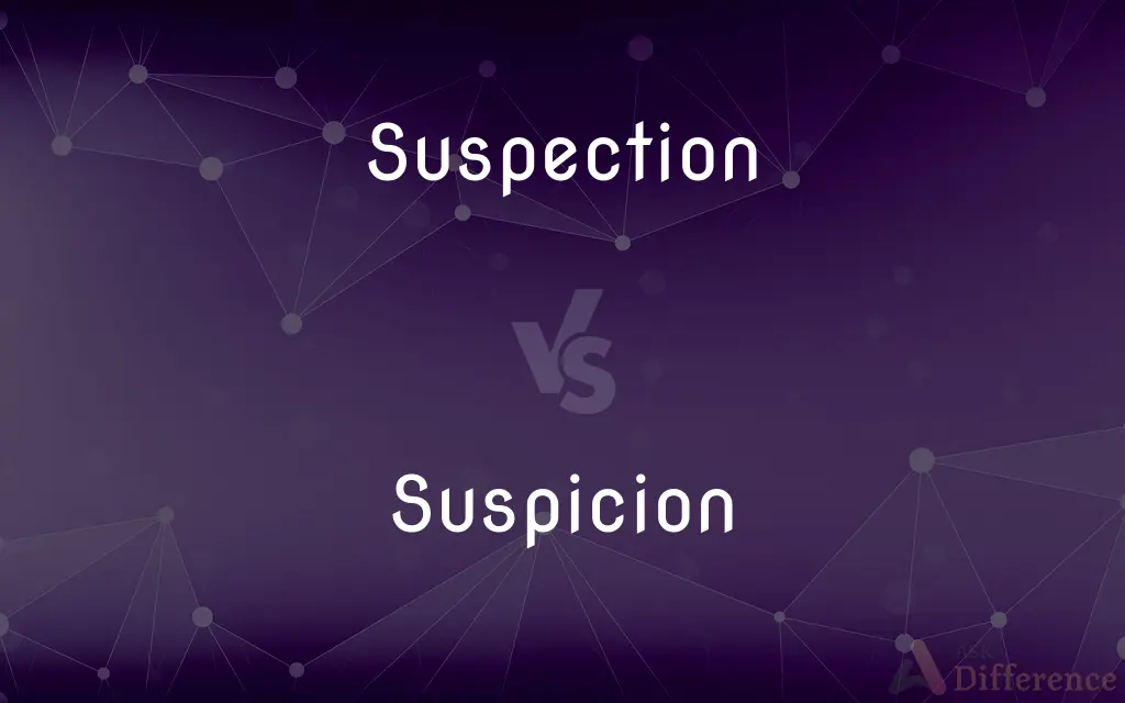 Suspection vs. Suspicion — What's the Difference?