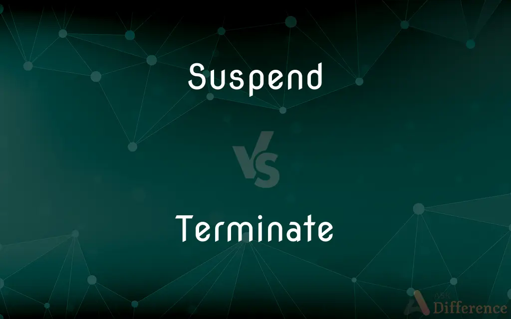 Suspend vs. Terminate — What's the Difference?