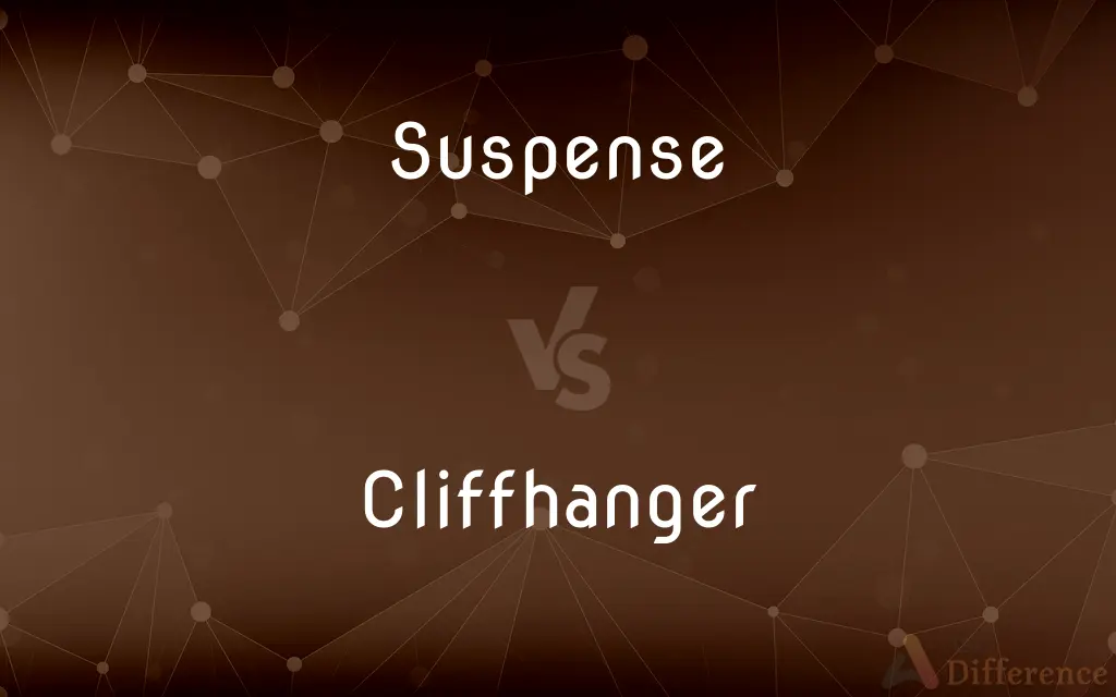 Suspense vs. Cliffhanger — What's the Difference?
