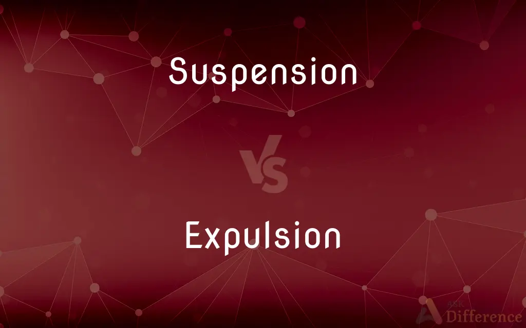 Suspension vs. Expulsion — What's the Difference?