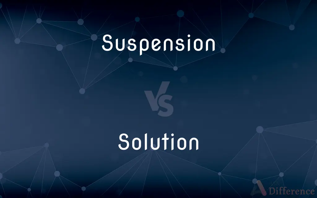 Suspension vs. Solution — What's the Difference?