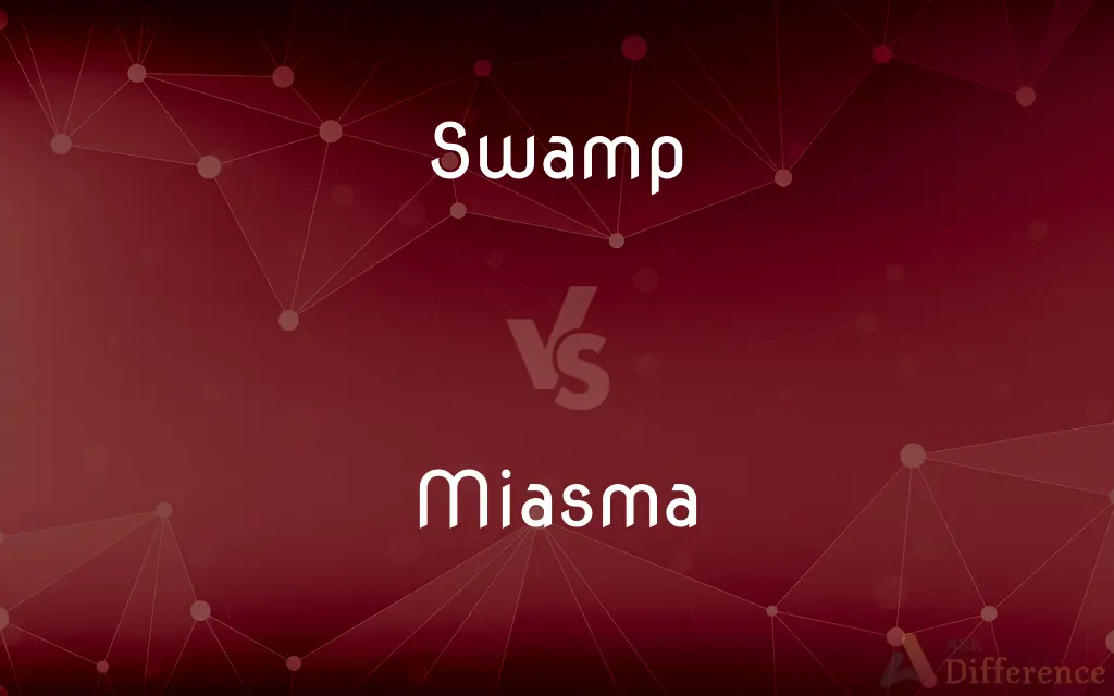 Swamp vs. Miasma — What's the Difference?