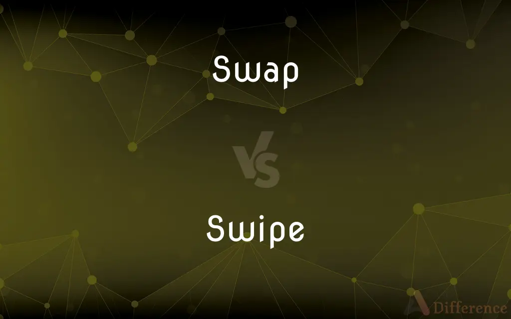 Swap vs. Swipe — What's the Difference?
