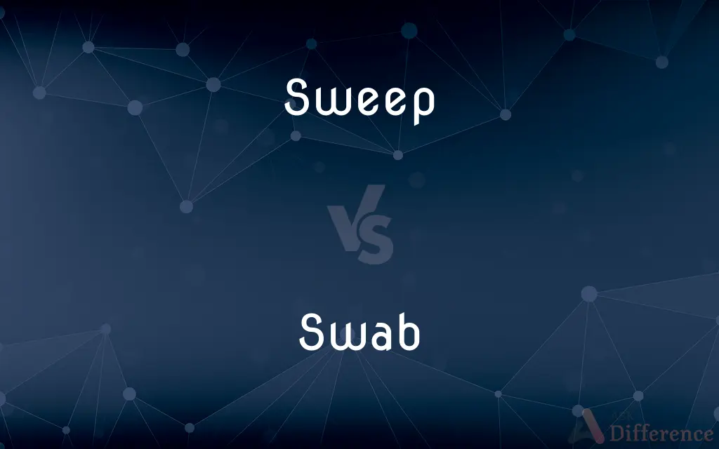 Sweep vs. Swab — What's the Difference?
