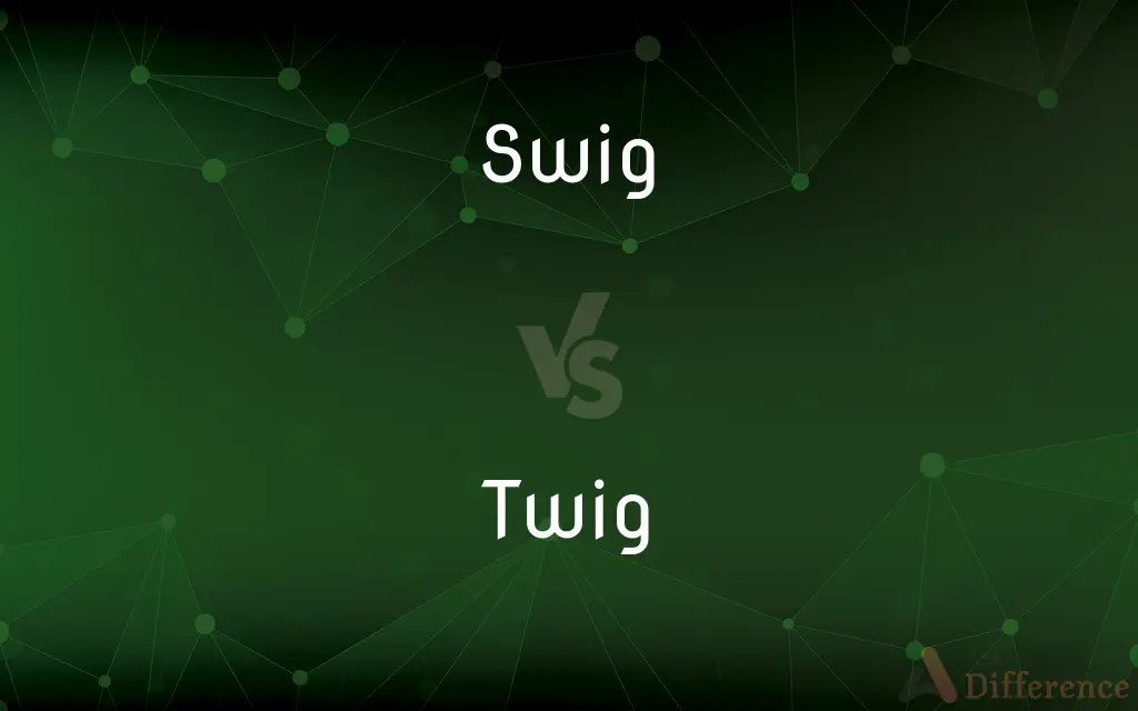 Swig vs. Twig — What's the Difference?