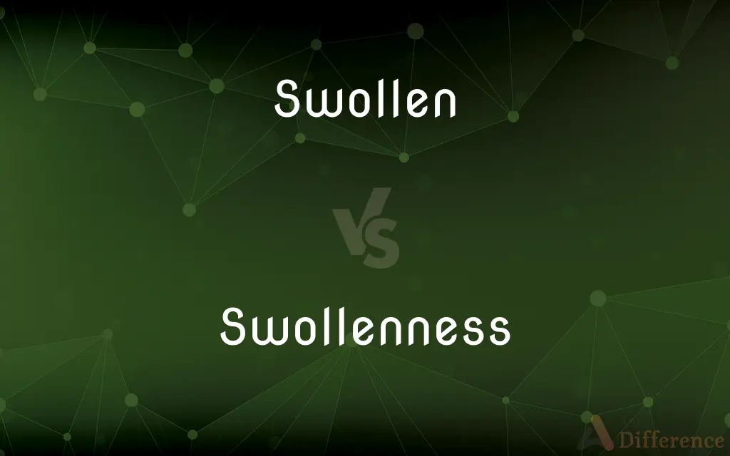 Swollen vs. Swollenness — What's the Difference?