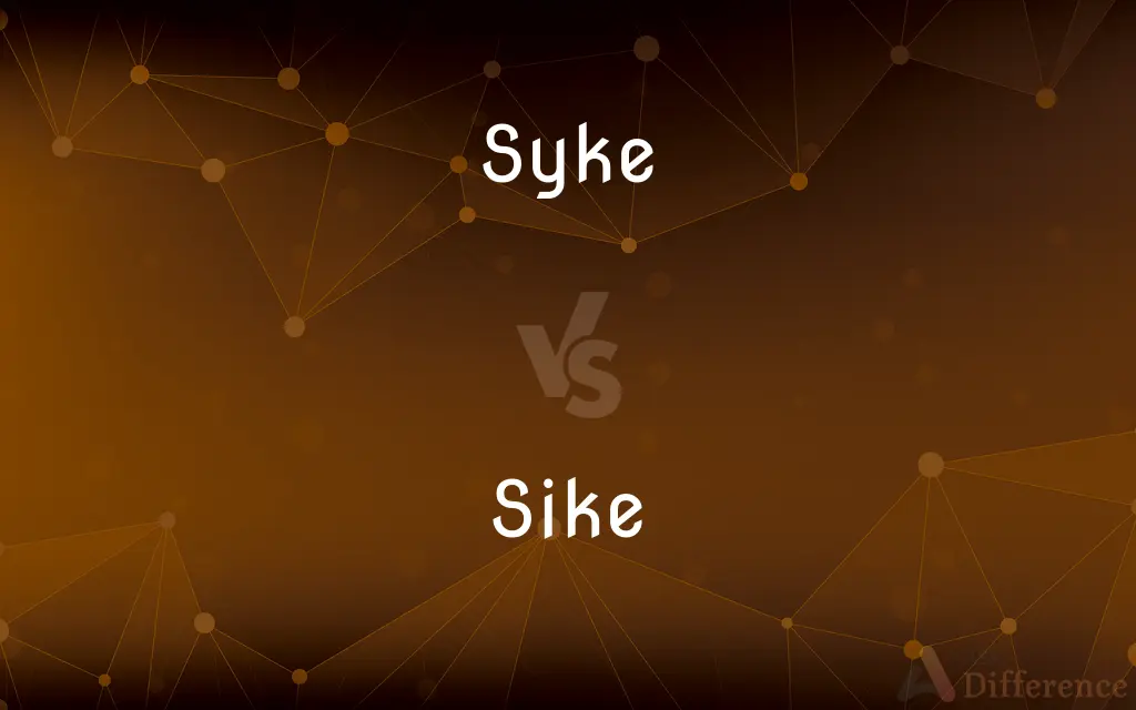 Syke vs. Sike — Which is Correct Spelling?