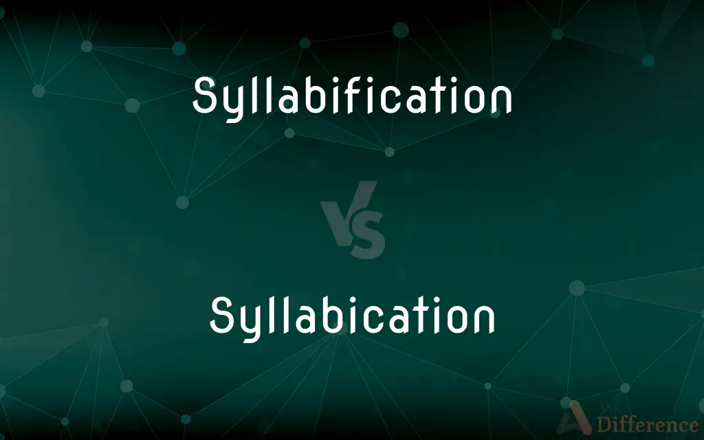 Syllabification vs. Syllabication — What's the Difference?
