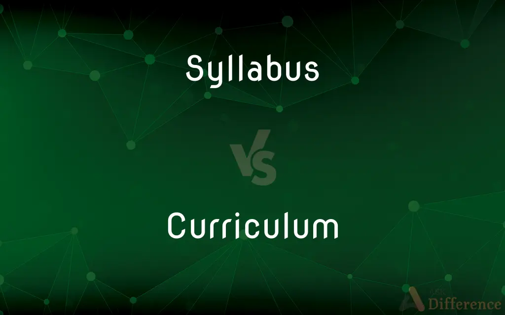Syllabus vs. Curriculum — What's the Difference?