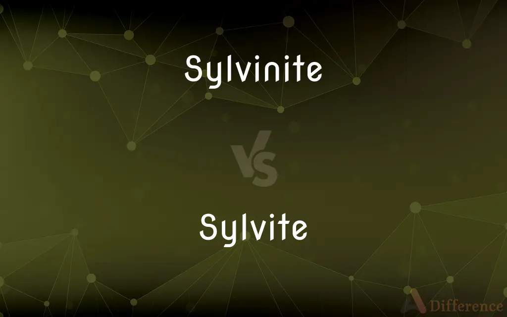 Sylvinite vs. Sylvite — What's the Difference?