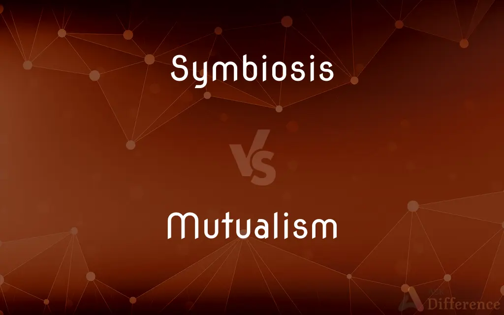 Symbiosis vs. Mutualism — What's the Difference?