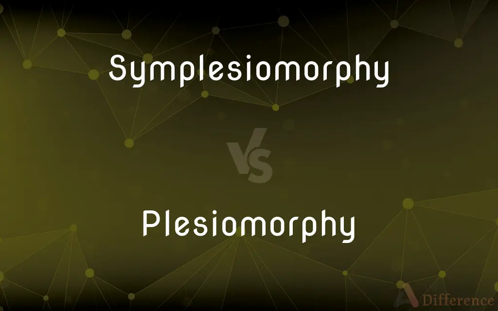 Symplesiomorphy vs. Plesiomorphy — What's the Difference?