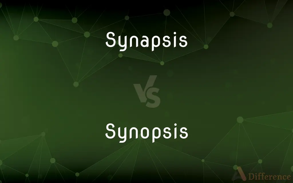 Synapsis vs. Synopsis — What's the Difference?