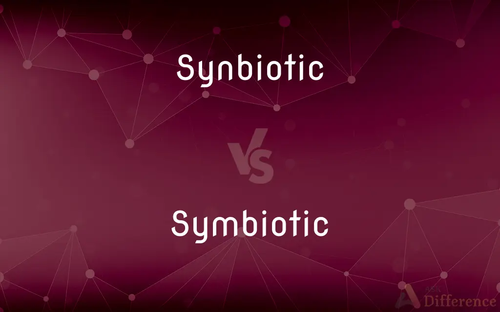 Synbiotic vs. Symbiotic — What's the Difference?