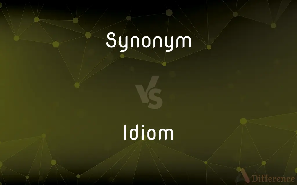 Synonym vs. Idiom — What's the Difference?
