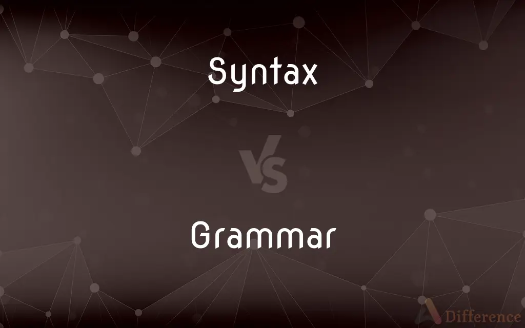 Syntax vs. Grammar — What's the Difference?