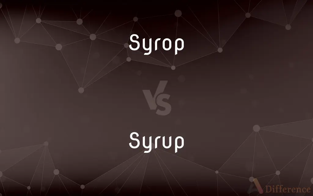 Syrop vs. Syrup — Which is Correct Spelling?
