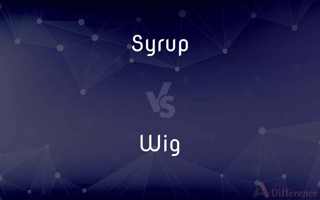 Syrup vs. Wig — What's the Difference?