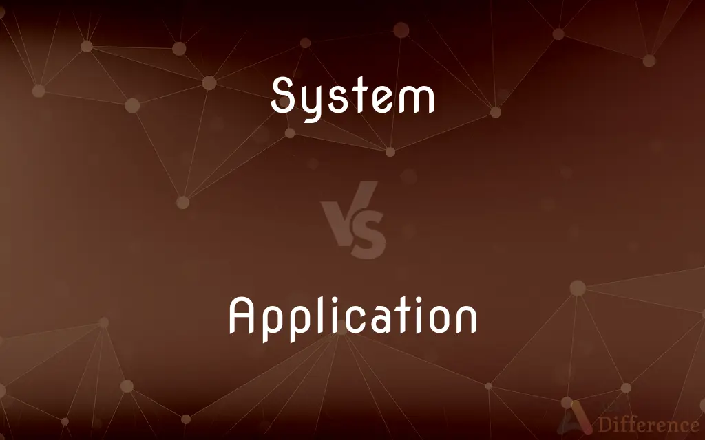 System vs. Application — What's the Difference?
